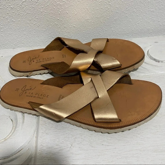 Joie San Remo Sandals in Rose Gold 38 - Picture 4 of 8